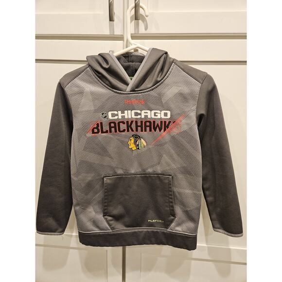 Chicago Blackhawks Hockey Reebok Center Ice Collection Hoodie Youth S Sweatshirt - Picture 1 of 3